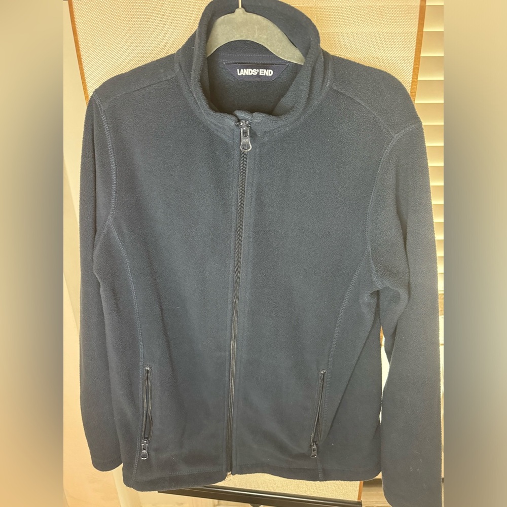 Boys Lands’ End fleece zip up jacket
